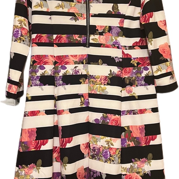 INC Floral Garden Mist Striped A-line (Macys) Dress Sz XL New With Tags - Picture 4 of 10